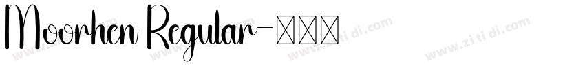 Moorhen Regular字体转换